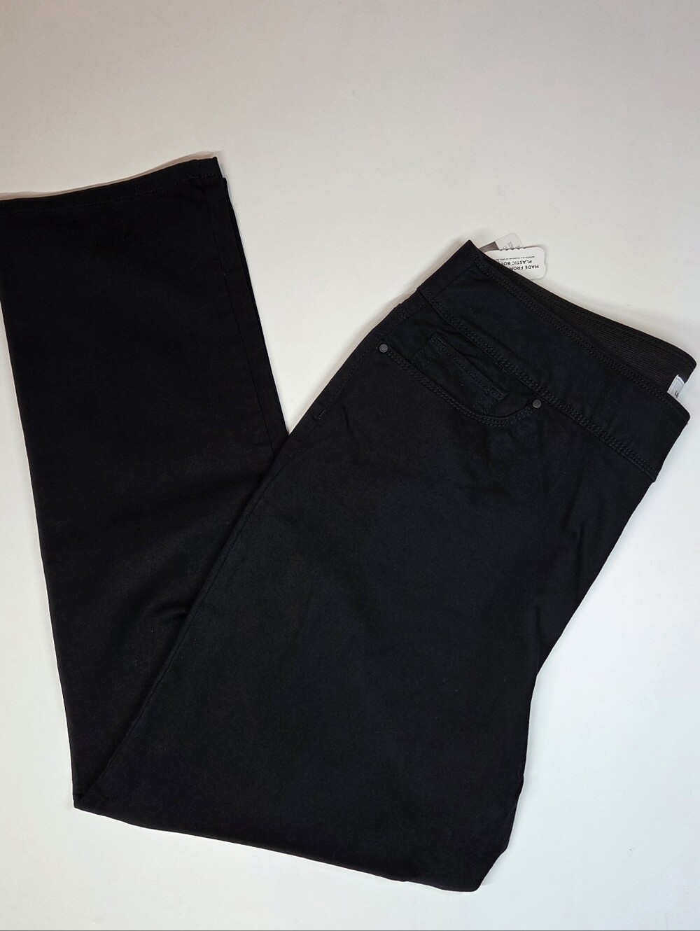 Liz Claiborne Black Straight-Leg Jeggings, Size Large - Picture 13 of 15